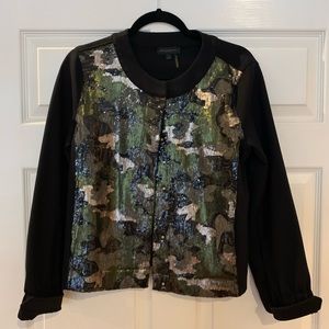 This Donna Karan Sequence Camo Jacket is a Statement Piece